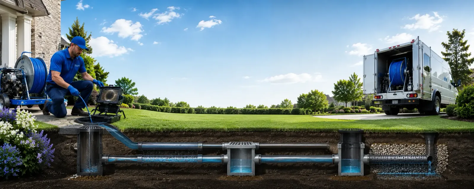 Outdoor drain cleaning information for Erving, MA